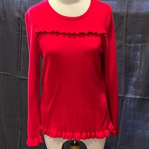 Long sleeve red sweater